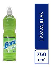 Caja Detergente Bora Manzana 12 unidades x 750cc.
