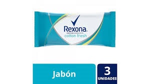Jabon Rexona Cotton Fresh pack x 3 unidades