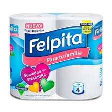 Papel Higienico Felpita 4 Rollos x 30m