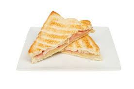 Tostada Jamón y Queso (2 triángulos)